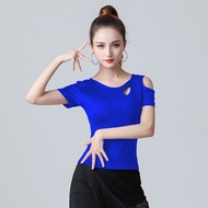Black Long-Sleeved Gypsy Dance Top - Modern Fashionable Practice Attire