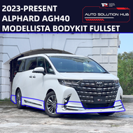 2023-2024 Alphard Bodykit AGH40 Modellista  No Color Pearl White (070) Black (202) DRL Selling Fulls