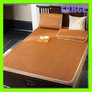 ERHGE Zomer Bamboe Rotan Matras Volwassen ชุดสแลปเสื่อโคเอล200X220Cm Enkel Tweensbed Opvouwassen Bes