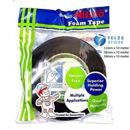 [1 PCS ] NISSHO DOUBLE SIDED FOAM TAPE (Size: 12mm / 18mm / 24mm) double sidetape double side tape