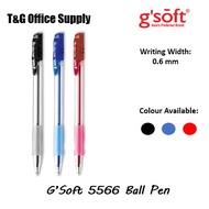 G'Soft 5566 Ball Pen 0.6mm (Black /Blue / Red)