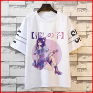 DC2 Oshi no Ko Anime T-Shirt - Short Sleeve, Harajuku Style, Ai Hoshino Character - Casual Plus Size