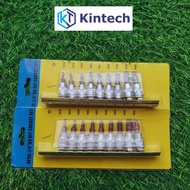 Kintech 5-sided star rosette set with countersunk screws including 9 guns of many sizes