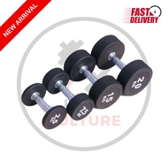 IRON Premium Rubber Round Dumbbells l 20KG 22.5KG 25KG 27.5KG 30KG 32.5KG 35KG 37.5KG 40KG 42.5KG 45