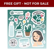 [GIFT NOT FOR SALE] Yves Rocher Hydra Vegetal Sticker Pack