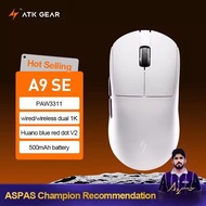 ATK A9 Air Ultimate Tri-Model Wireless Gaming Mouse Dual 8KHz 42000DPI 750IPS PAW3950UItra Lightweig