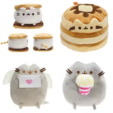 Pusheen Ornament Donut Pusheen Soft Room Decoration Cartoon Cookie Pusheen Decor Bedroom Supplies Ch