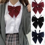 Ladies Large JK Cross Bow Tie Oversize Bow Tie for Women Uniform Collar Butterfly Bow Knot Adult Solid Bow Ties Cravats Girls Red Bowties