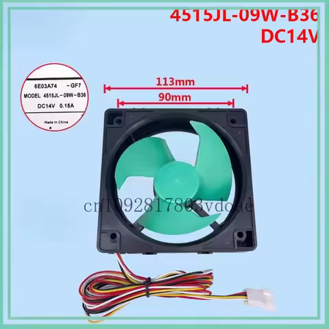 Suitable for Haier Panasonic refrigerator motor cooling fan MODEL 4515JL-09W-B36 DC14V