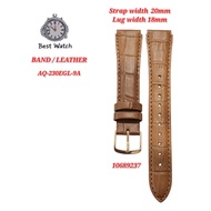 Genuine Casio AQ-230EGL (18MM) Replacement Parts - BAND/LEATHER