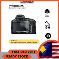 🔥READY STOCK🔥PROOCAM SPN-D3500 GLASS SCREEN PROTECTOR FOR NIKON D3500 D3400 D3300 D3200