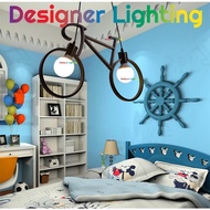 Designer Lighting Set with Bulb Hanging Light Bcycle Light Kid Room Light Decorative Ceiling Light L