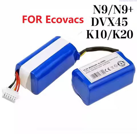 ALLCCX 14.4V 5200mAh/5600mAh/6500mAh/7000mAh/9800mAh Vacuum Cleaner Battery for Yeedi K10, K20, For 