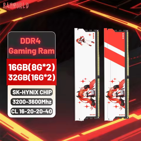RAMWORLD DDR4 Desktop Memory 32GB (16GBX2) 16GB (8GBX2) 3200Mhz 3600Mhz