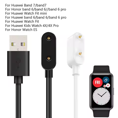 Smartwatch Charger USB Charging Cable for Huawei Watch Fit 2/New/Mini Band 8/7/6 Pro Band7 Honor ES 