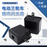 Electric Vehicle Flasher Tricycle Buzzer Copper Core 12v48v60v Turn Signal Turn Light 2-Wire Strobe 
