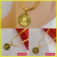 ∈ ◸ ▪ padre pio Bangle Stainless Steel for women slim plain Necklace for bracelet healing original