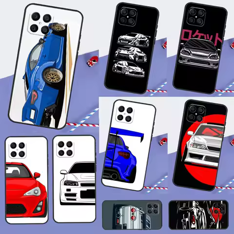 Cartoon car JDM For Huawei Nova Y61 Y91 Y70 Y90 Y60 Y72 9 10 SE 12i 12s 11i 5T P60 Pro P20 P30 P40 L