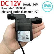 Portable IP68 DC 12V 1000L/H Ceramic Shaft Brushless 1/2 "pump Solar Kitchen Water Heater Washing Ma