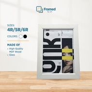 2A Picture Frame 4R/5R/6R White Black Frame Wall Decor Photo Frame (Y2170)