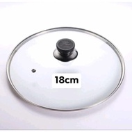 Glass Lid Cover Pan Pot Glass Lid Cover High Quality. 18cm