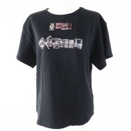 香奈兒 (CHANEL) 21B P71283 100%純棉短袖T卹，飾有COCO標誌貼片和水鑽，黑色/多色，40碼，含防塵袋，正品，意大利製造，女款