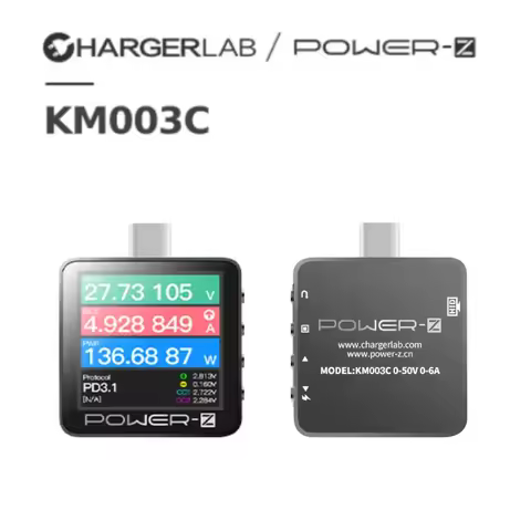 Tester KM003C Micro Digital Voltmeter QC5.0/PD3.1 Voltage Current Power Detector For Phone Motherboa
