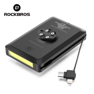 【Arrive In 3 Days】ROCKBROS Bicycle Light 10000mAh IP64 Waterproof Suitable for Garmin Base Gopro Hoi
