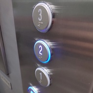 Blue Led Elevator Round Push Button
