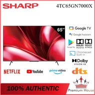 SHARP 4TC65GN7000X 65'' AQUOS TRU 4K UHD TV I App Store I YouTube I Netflix