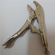 Vintage VISE GRIP 5"/125mm 5WR Curved Jaws Locking Pliers with Wire Cutter