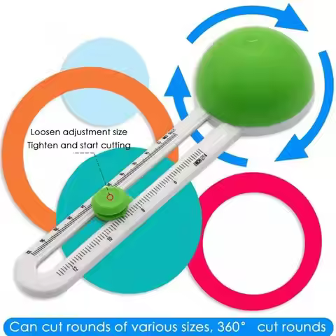 Plastic Round Cutting Knife Model Circle Circular Cutter For Paper Scrapbooking Cards Cutting Tools 