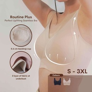 Adelais Routine Plus Perfect Uplifting Seamless Push Up Bra - Size S-3XL (1cm)