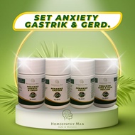 Set Gastrik Angin Gerd Anxiety/Gastrik/Gastric/Angin/Anxiety/Gerd/Sesak dada/Sebu perut/Tenang/Homeopati/Homeopathy