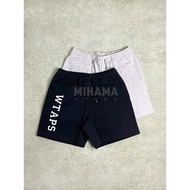 WTAPS Vertical Large Letter Printed Cotton Shorts for Men and Women Street Casual and Sports Pentagr
