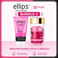 Twin Pack Ellips Hair Vitamin Pro Keratin Hair Repair 50 Tablets & Hair mask - Damaged Hair Serum