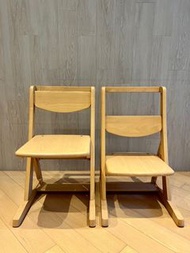Okamura 木椅 兩張（日本製造）