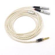 New 16 Core Silver Plated 2.5 4.4 6.5mm/4pin XLR For Focal Utopia ELEAR Upgrade Headphone Cable