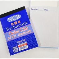 Restaurant Order Chit / Table Number Quick Note / Buku Pesanan Restoran Makan 3.5 x 5 inch 50 Set x 2ply NCR