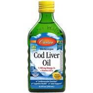 Carlson - Cod Liver Oil, 1100 mg Omega-3s, Liquid Fish Oil Supplement, Wild-Caught Norwegian Arctic 