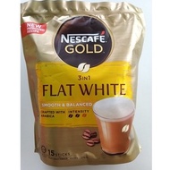 Nescafe Gold 3 in 1 Flat White Smooth &amp; Balanced 15s x 20g