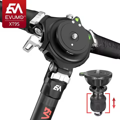 64.9'' Hunting Carbon Tripod for Camera Professional Camera Tripod Stand Heavy Duty Carbon Fiber Sta