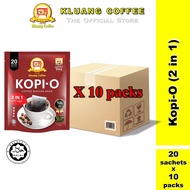 Kluang Black Coffee Cap Televisyen Kopi O 2 in 1 (20 individual sachets x 10 packs) Kopi Kluang Cap TV