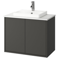 HAVBÄCK / ORRSJÖN Wash-stnd w doors/wash-basin/tap 82x49x71 cm