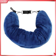 {halfa}  Durable Travel Pillow Adjustable Neck Pillow Portable Travel Neck Pillow with Adjustable Comfort for Outdoor Use Space-saving Refillable Neck Support Pillow
