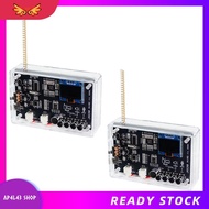 [ap4l43.] 2set  FM Radio DIY Electronic Kit 409.85MHz Adjustable Frequency 87-108MHz OLED Display DI