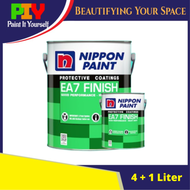 Nippon Paint EA7 Finish Floor paint (Ready stock) Cat Epoxy Cat Lantai 5L - 5 Liter