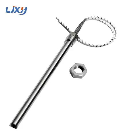 LJXH DN15 (1/2") Thread Cartridge Heater Heating Element for Water 201SS 15mm Tube Dia. 1300W/1500W/