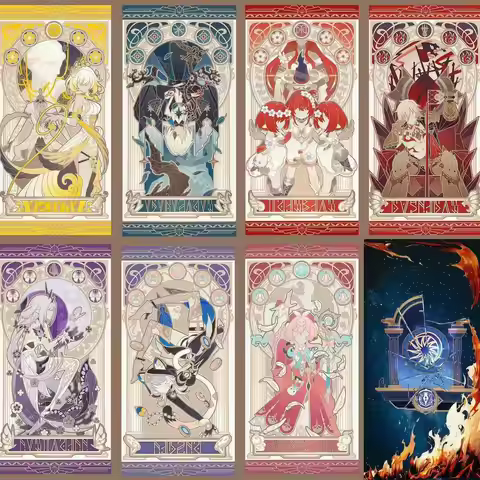 8Pcs Set Game Honkai Star Rail Castorice Mydei Mydeimos Aglaea Tribios Phainon Cipher Hyacine Board 