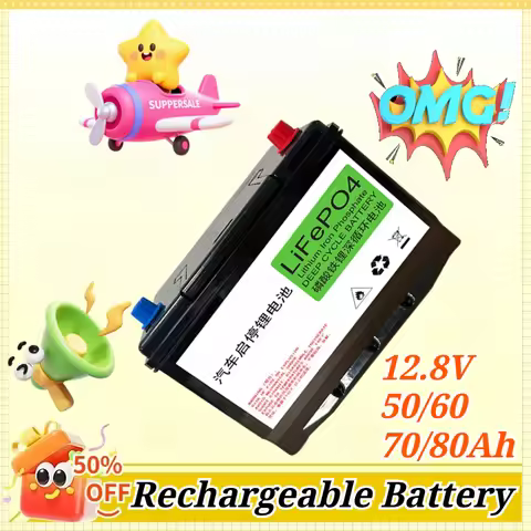 12.8V 50/60/70/80Ah LiFePO4 Automotive Starting Lithium Battery High-capacity Lithium Iron Phosphate